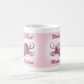 Die beste Schwiegermutter der Welt (Herz) Kaffeetasse (Mittel)