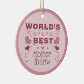 Die beste Schwiegermutter der Welt Keramik Ornament (Rechts)