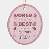 Die beste Schwiegermutter der Welt Keramik Ornament (Links)