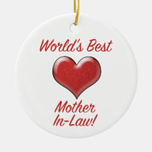 Die beste Schwiegermutter der Welt Keramik Ornament