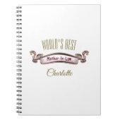 Die beste Schwiegermutter der Welt Notizblock (Vorderseite)
