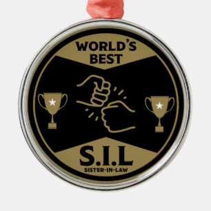 Die beste Schwiegermutter der Welt Ornament Aus Metall