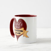 Die beste Schwiegertochter der Welt Tasse (Vorderseite Links)