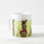 Die beste Seite der flachen beschäftigten Kaffeetasse (Vorderseite Links)