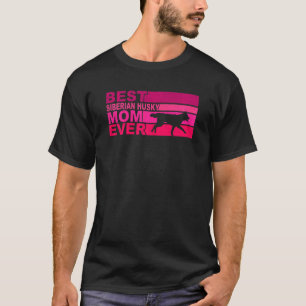 Die beste sibirische Husky-Mama je T-Shirt