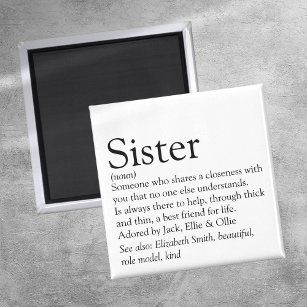 Die beste Sister-Definition der Welt Magnet