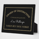 Die beste Sozialarbeiter-Plaque der Welt Fotoplatte (Seite)