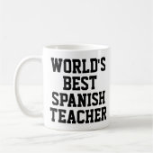 Die beste Spanischlehrer-Tasse der Welt Kaffeetasse (Links)