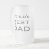 Die beste Stepdad der Welt Mattglas Bierglas (Vorderseite Links)