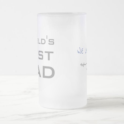 Die beste Stepdad der Welt Mattglas Bierglas (Mittel)