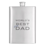 Die beste Stepdad-Flasche der Welt Flachmann (Vorderseite)