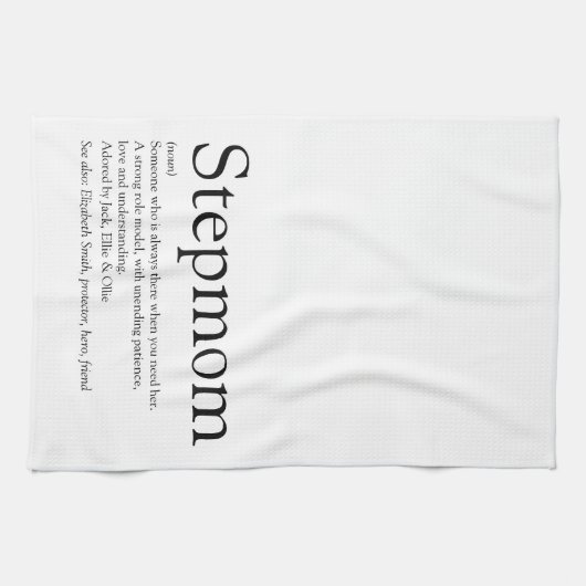 Die beste Stepmutter der Welt, Stepmutter Definiti Geschirrtuch (Horizontal)