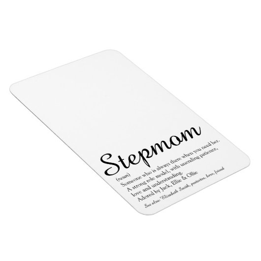Die beste Stepmutter der Welt, Stepmutter Definiti Magnet (Rechte Seite)