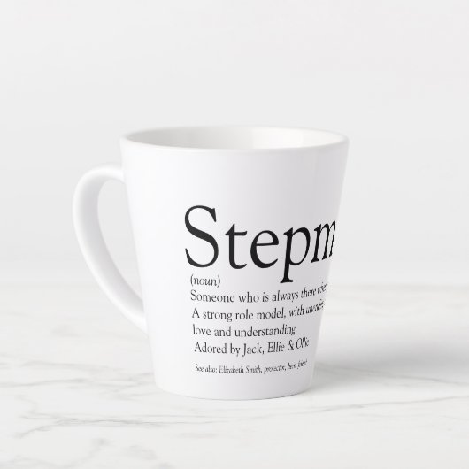 Die beste Stepmutter der Welt, Stepmutter Definiti Milchtasse (Linke Ecke)