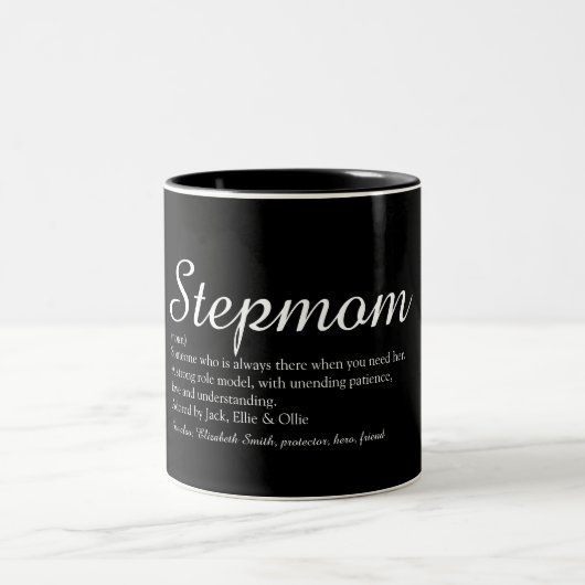 Die beste Stepmutter der Welt, Stepmutter Definiti Zweifarbige Tasse (Mittel)