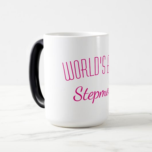 Die beste Stepmutter der Welt Verwandlungstasse (Vorderseite Links)