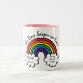 Die beste Stepmutter, Stepmutter je Regenbogenspas Zweifarbige Tasse (Mittel)