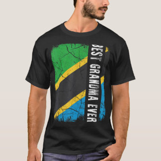 Die beste tansanische Oma je Tansania Flaggenmutte T-Shirt