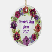 Die beste Tante Christmas Ornament der Welt (Rechts)