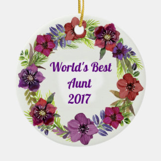 Die beste Tante Christmas Ornament der Welt