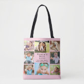Die beste Tante der Welt 8 - Collage Rosa Tasche (Vorderseite)