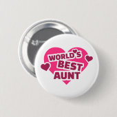 Die beste Tante der Welt Button (Vorne & Hinten)
