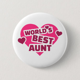 Die beste Tante der Welt Button
