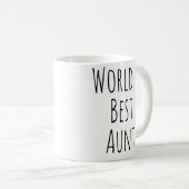 Die beste Tante der Welt Kaffeetasse (VorderseiteRechts)