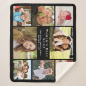 Die beste Tante der Welt Schwarz Sherpadecke (Vorderseite)