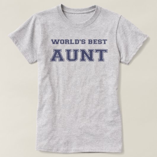 Die beste Tante der Welt T-Shirt (Design vorne)