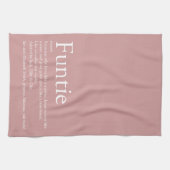 Die beste Tante der Welt, Tante definiert Rosa Geschirrtuch (Horizontal)