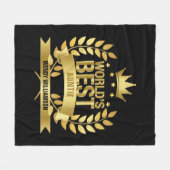 Die beste Tante der Welt, Tante Gold Black Fleecedecke (Vorderseite (Horizontal))