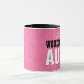 Die beste TANTE rosa Schmutz V23 der Welt Tasse (Zentrum)