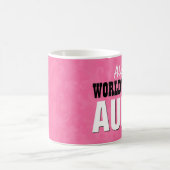 Die beste TANTE rosa Schmutz V23 der Welt Tasse (Mittel)