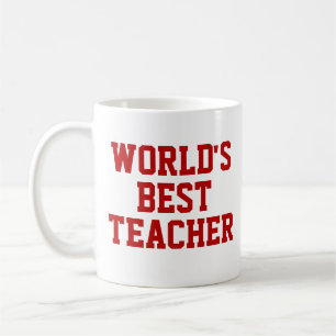 Die beste Tasse für Lehrer der Welt - Red
