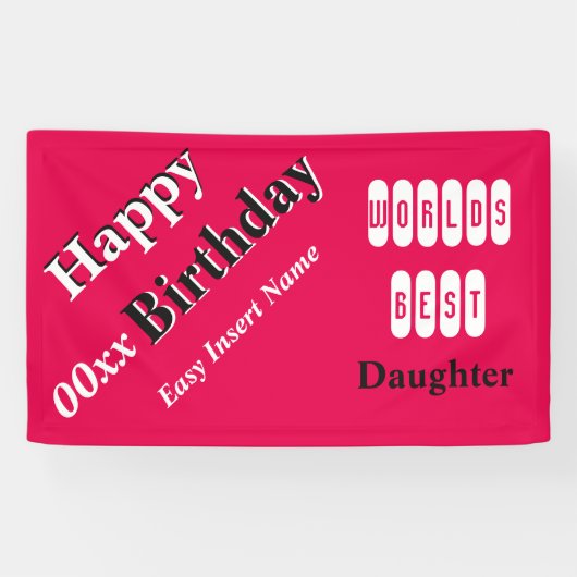 Die beste Tochter der Welt Banner (Horizontal)