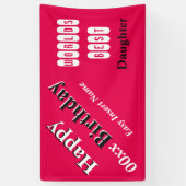 Die beste Tochter der Welt Banner (Vertikal)