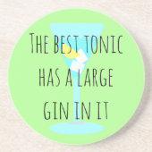 Die beste Tonika hat einen großen Gin Sandstein Untersetzer (Vorne)