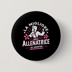 Die beste Trainerin Geschenkidee Karate-Lehrerin Button