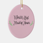 Die beste Trauzeugin der Welt Keramikornament (Rechts)