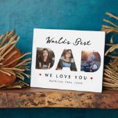 Die beste Vater-3-FotoCollage der Welt Fotoplatte (Seite)