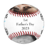 Die beste VATER-Botschaft der Welt Baseball (Rückseite)