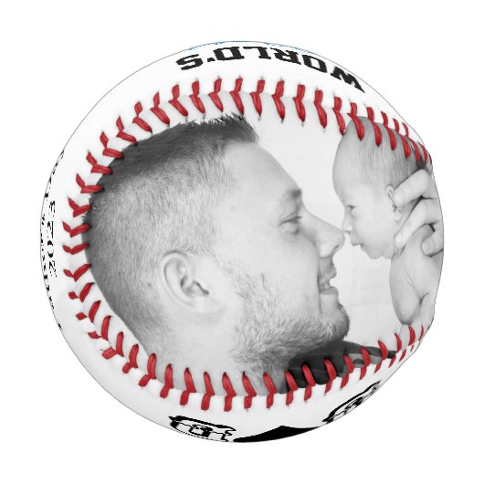 Die beste VATER-Botschaft der Welt Baseball (Vorderseite Links)