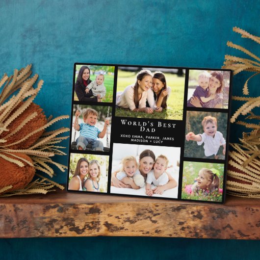 Die beste Vater-Collage der Welt Fotoplatte (Seite)