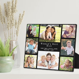 Die beste Vater-Collage der Welt Fotoplatte
