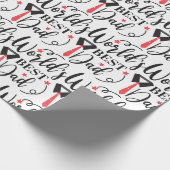 Die beste Vater der Welt - Moderne Typografie | Va Geschenkpapier (Ecke)