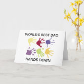 Die beste Vater-Karte der Welt Karte (Gelbe Blume)