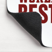 Die beste Vater-Typografie-Baseball der Welt | Mau Mousepad (Ecke)