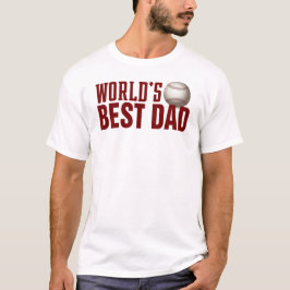 Die beste Vater-Typografie-Baseball der Welt | Shi T-Shirt
