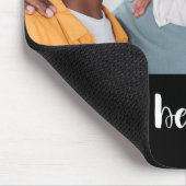 Die beste Vater-Typografie der Welt mit Foto und N Mousepad (Ecke)